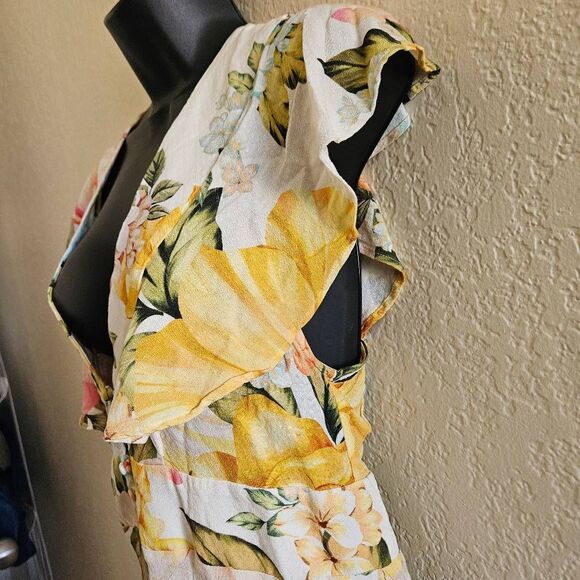 Farm Rio Floral Mini Dress with Flutter Sleeves - Picture 3 of 8